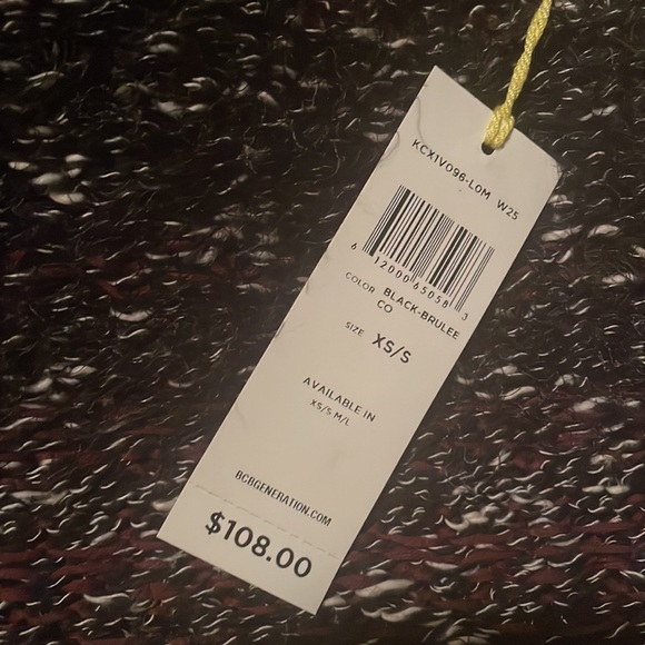 Bcbgeneration black-brûlée combo sweater XS/S - Picture 6 of 6